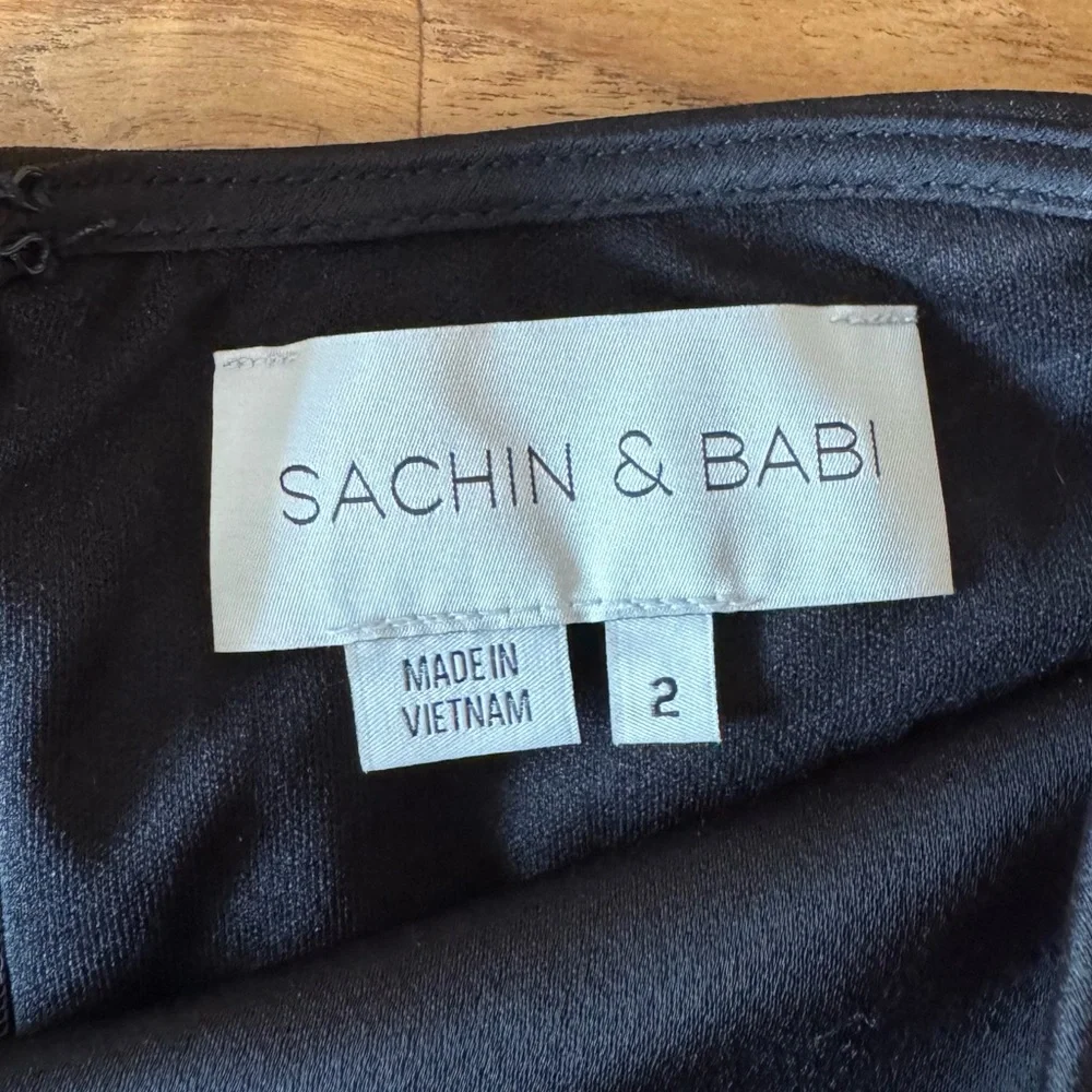 Sachin + Babi Long Black Maxi Dress Women’s 2 Formal Dress - Picture 3 of 13